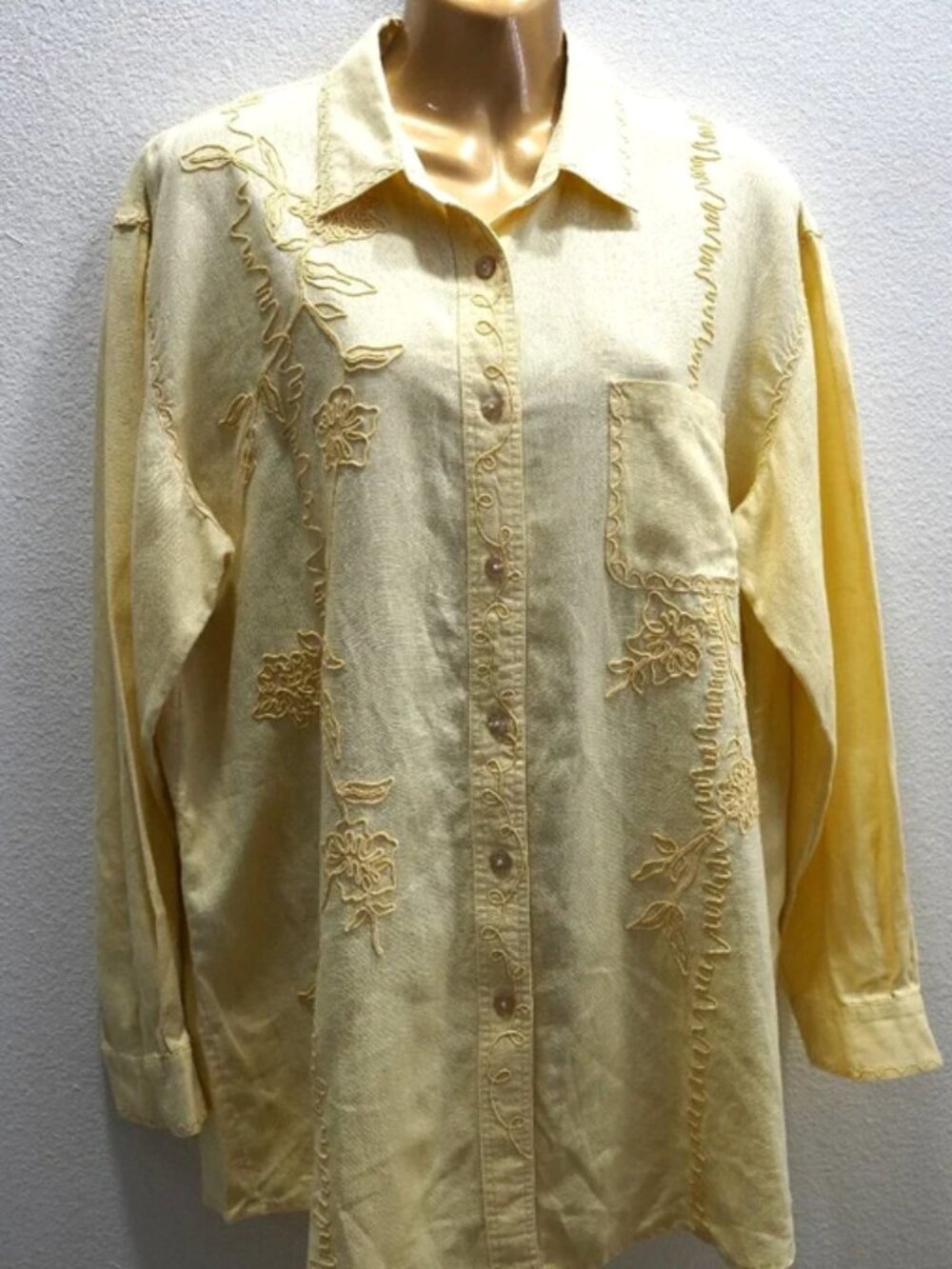 J.Jill vintage embroidered blouse size M